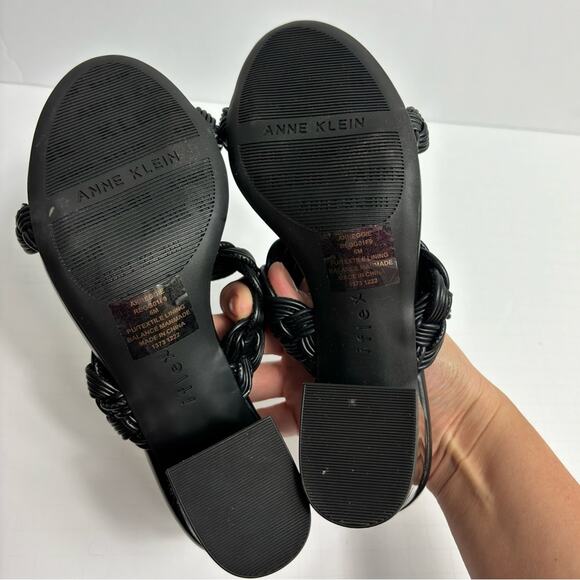 ANNE KLEIN ROBYNN BLACK WOMEN SANDAL HEELS SIZE 6M NEW WITHOUT BOX - Picture 4 of 6